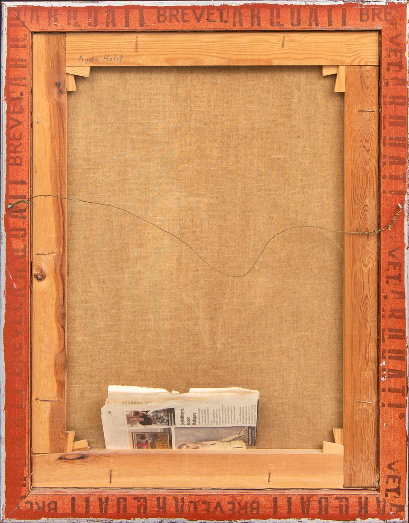 Agda Holst, oil on canvas, signed a tergo.
