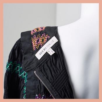 KLÄNNING, See By Chloé, italiensk storlek 40.