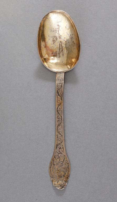 PARTI SILVER, 3 delar, bl a Stockholm, 1700-1800-tal, vikt 189 gram.