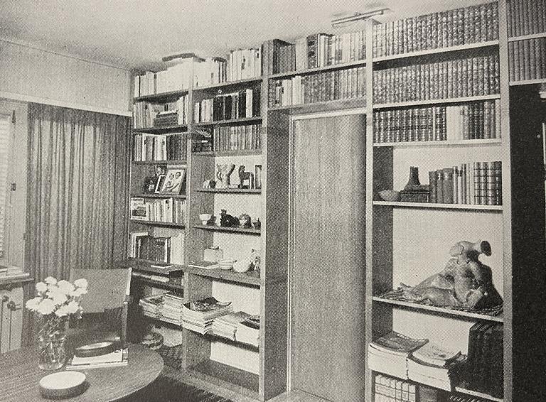 Michael Schilkin, skulptur, stengods, vilande kvinna, Arabia, Finland, 1940-tal.
