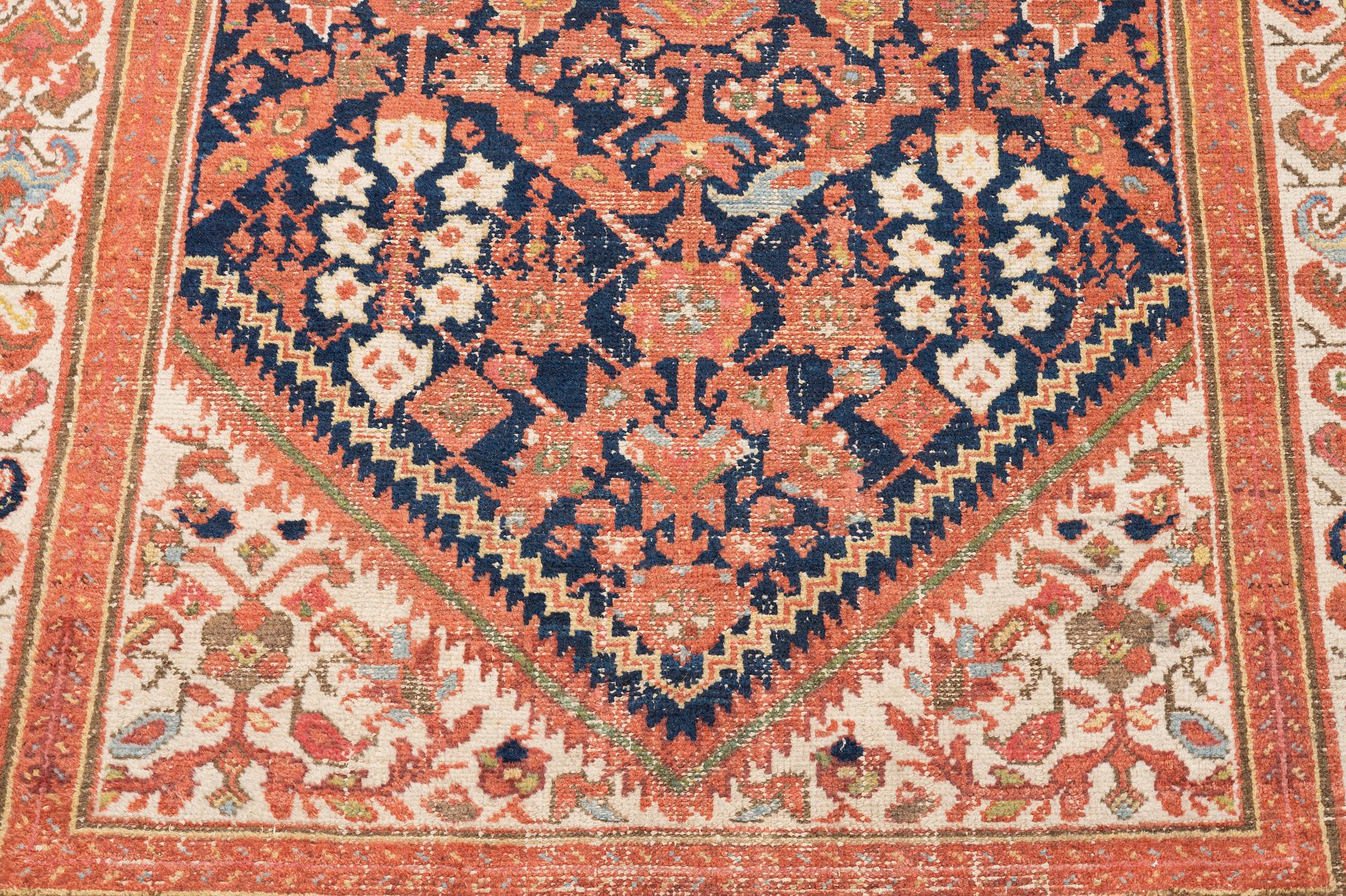 A runner, antique, Malajir, ca 510 x 147 cm.