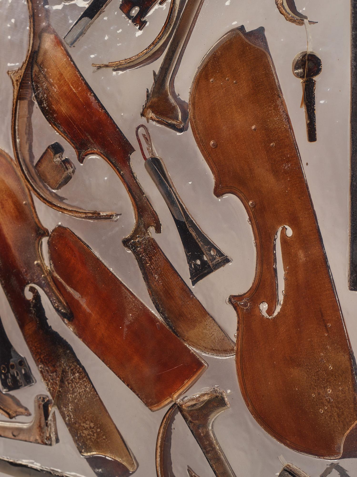 Arman (Armand Pierre Fernandez), Accumulation with violins.