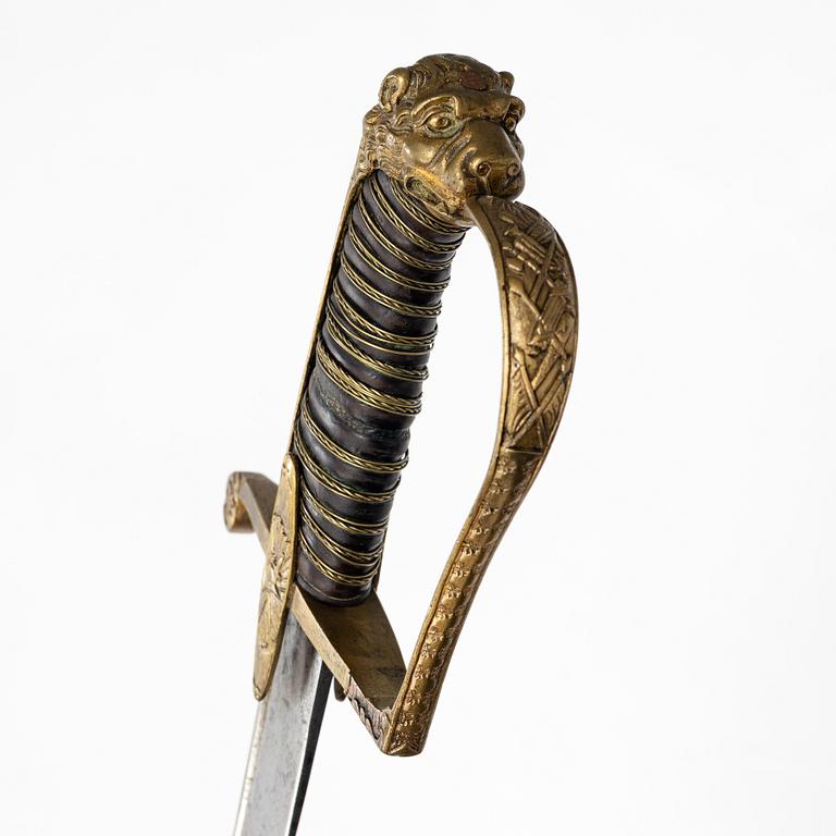 Saber, Swedish, for officer, early 19th century.
