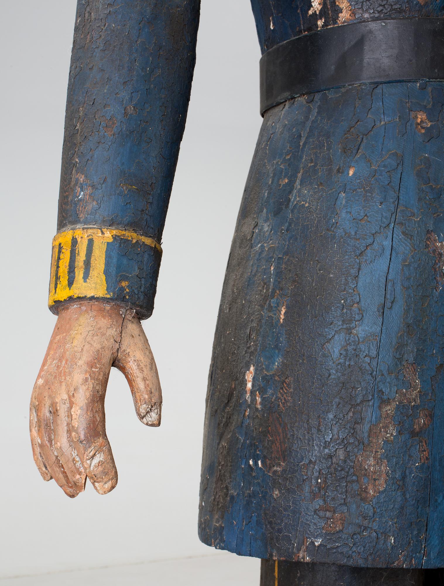 A Swedish 19th Century wooden sculpture.