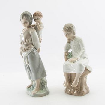 Figuriner, ett par, Lladró Spanien 1971-1974.