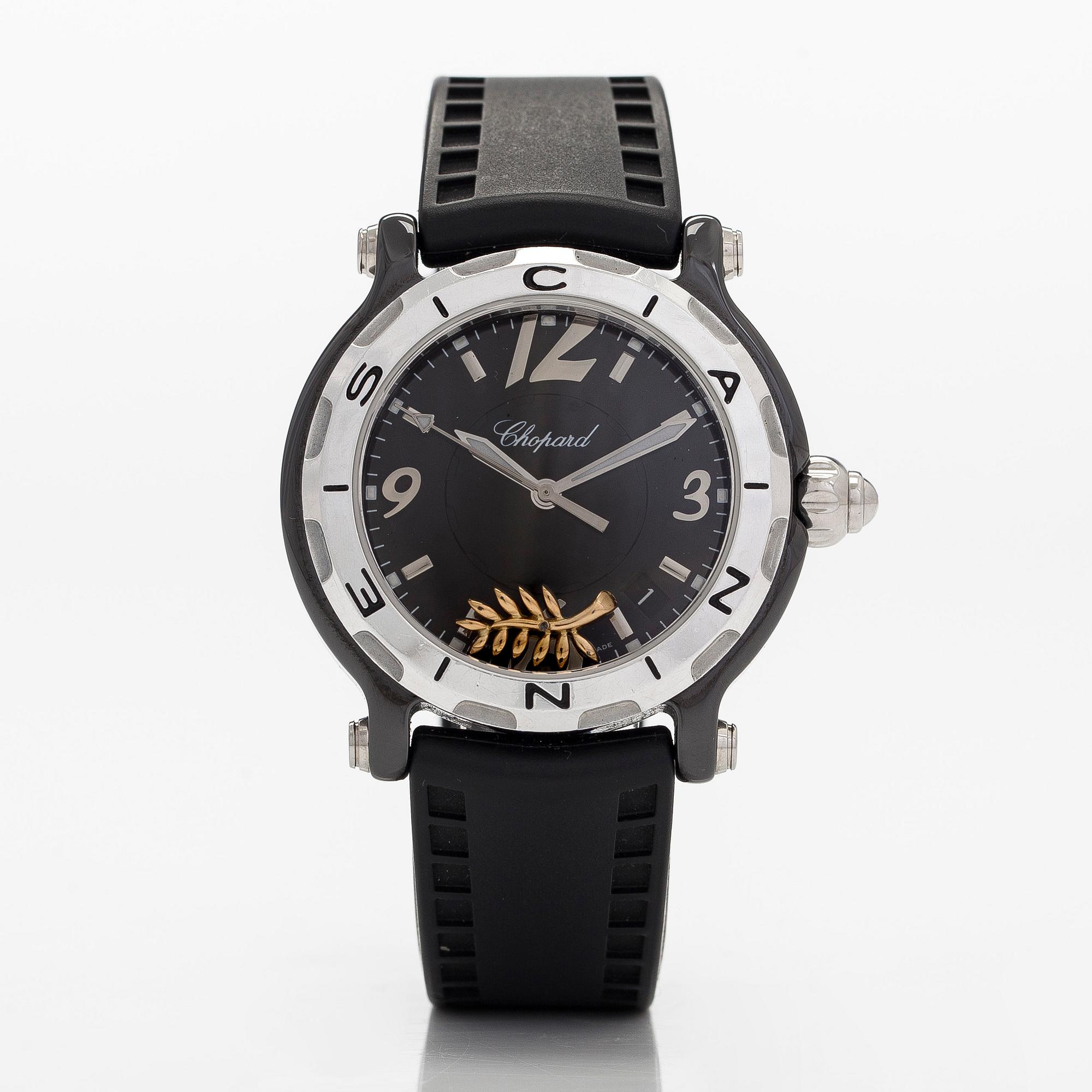 Chopard, Happy Sport, Cannes, armbandsur, 38 mm.