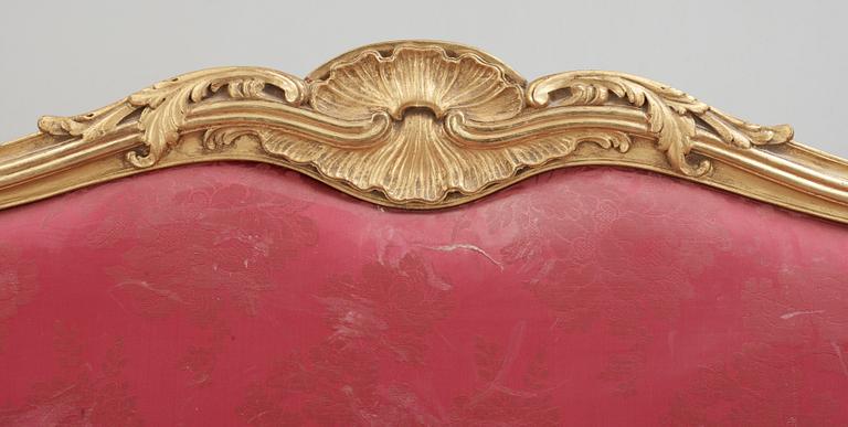 SOFFA, nyrokoko, 1800-talets andra hälft.