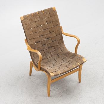 Bruno Mathsson, an armchair, "Eva", second half of the 20th century.