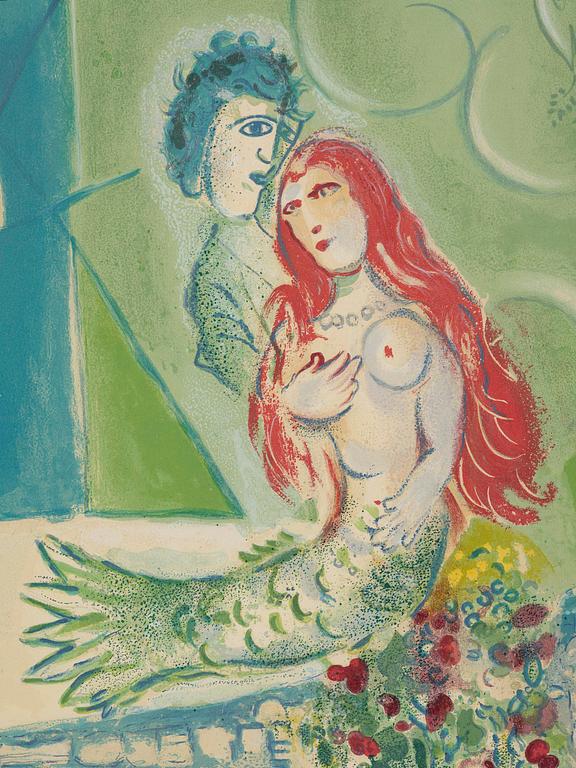 Marc Chagall, efter, "Sirène au poète", ur 'Nice et la Côte d'Azur'.