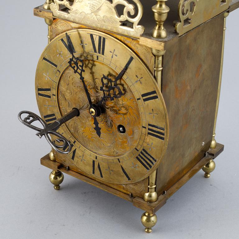 A lantern clock from Gustav Becker, later part of the 19th Century.