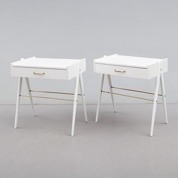 SÄNGBORD, 1 par, 1950-tal.