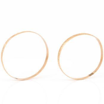 ARMRINGAR, 2 st, 14k guld.