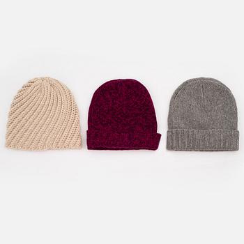 ACNE, three wool hats.