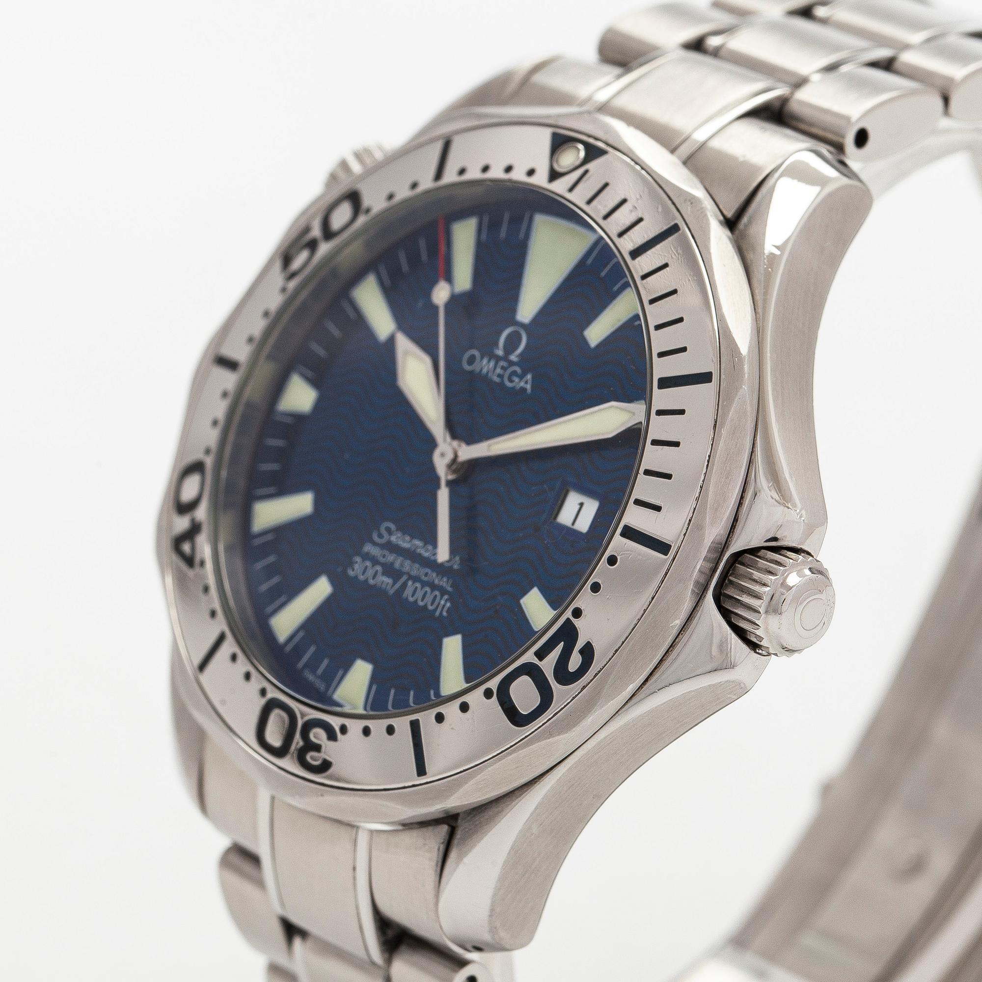 Omega, Seamaster Professional, "Electric Blue", wristwatch, 41 mm.