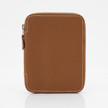 Hermès, a Cognac veau epsom wallet/agenda.