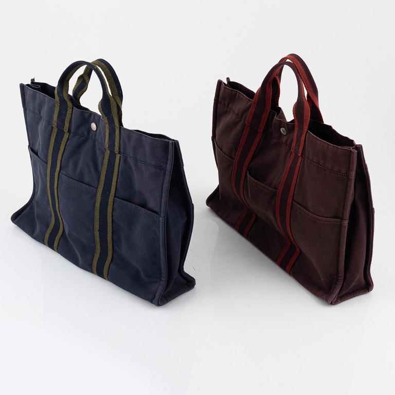 Hermès, bags, 2 pcs, "Fourre Tout".