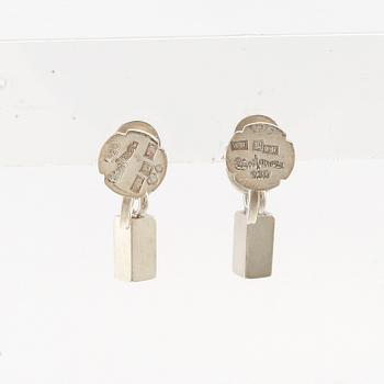 Wiwen Nilsson, a pair of silver earrings, Lund 1956.