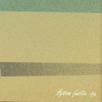 Björn Carlén, akryl på pannå, signerad och daterad 74.