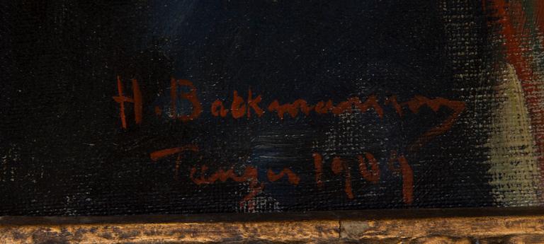 HUGO BACKMANSSON, MUOTOKUVA.