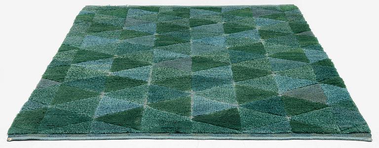 Ingrid Hellman-Knafve, a knotted pile in relief carpet, c. 235 x 164 cm, unsigned.