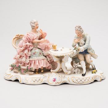 FIGURIN, porslin, Sandizell Höffner & Co, Tyskland 1900-talets senare hälft.