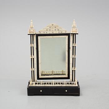 A 19th century toilet mirror by Jan Petter Jansson, "Bonna-Janne" (1829-1914).