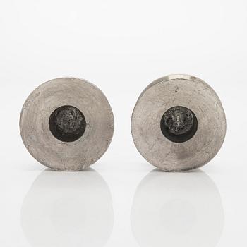 Viljo Hirvonen, a pair of rare mid-20th-century  candlesticks manufactured by Valaistustyö for Artek.
