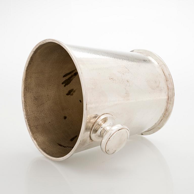 Samppanjajäähdytin, Art deco, Orfèvrerie Francaise, Ranska, 1800 / 1900-lukujen vaihde.