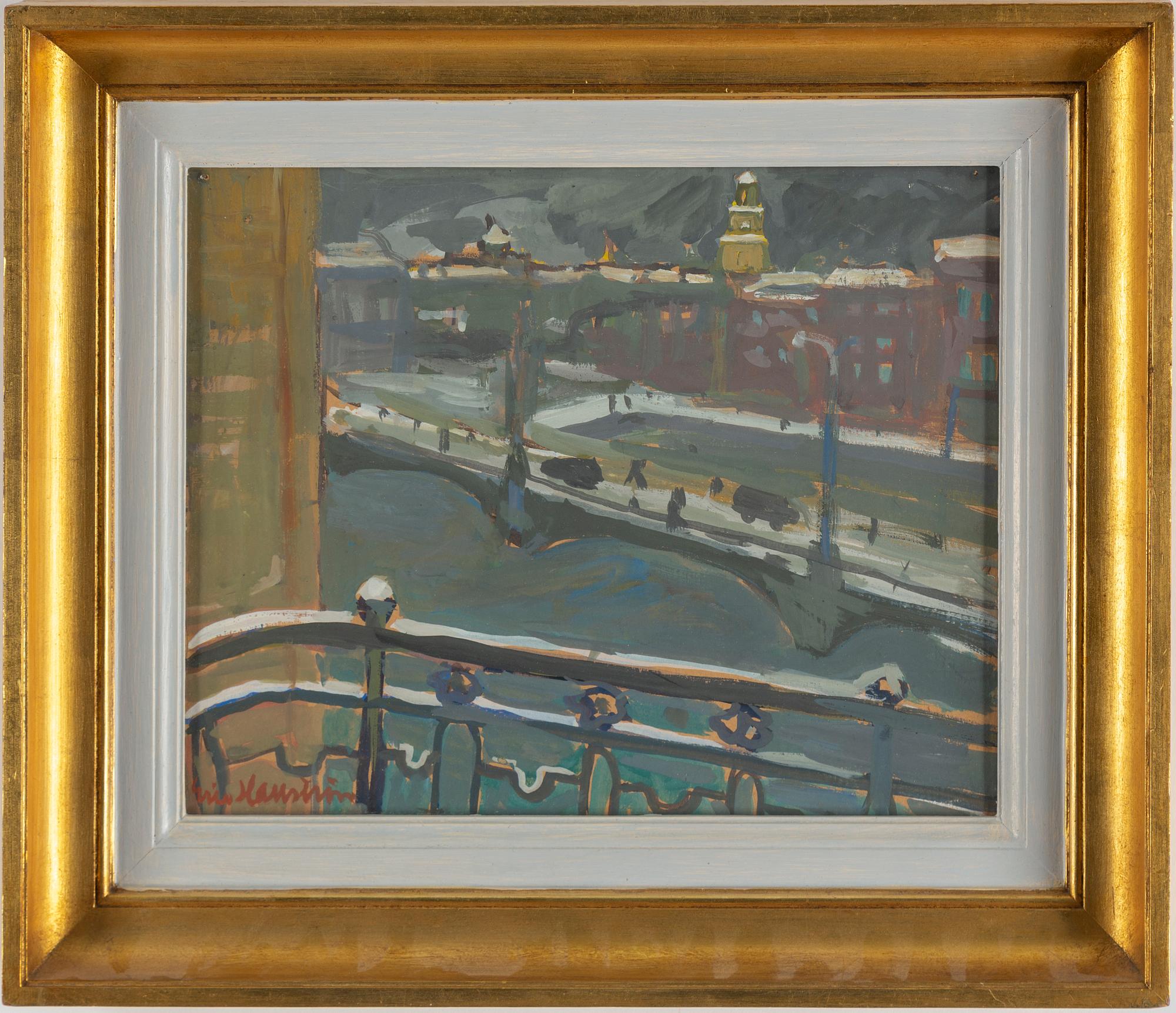 ERIC HALLSTRÖM, gouache, signed.