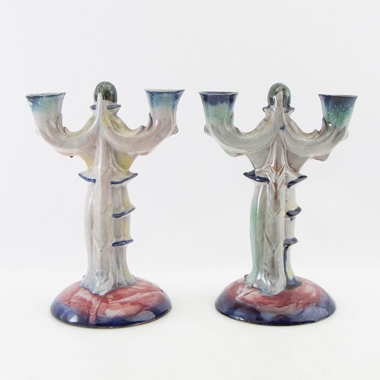 Candelabras, a pair, Art Deco, early 20th century.