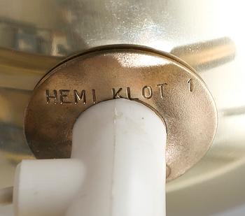 GOLVLAMPA, "Klot1", Hemi, 1970-tal.