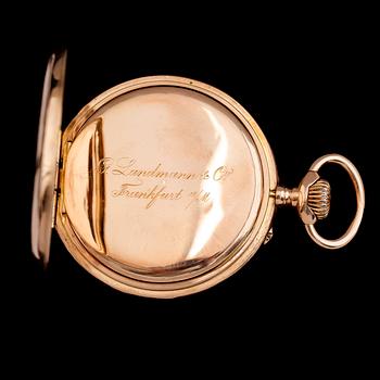 FICKUR, 14K guld, urverket märkt Vacheron & Constantin, 1900-talets första hälft.