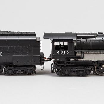 a german Trix Märklin Locomotive H0 "Class 4000 'Big Boy' Union Pacific wagon, second half of the 20th century.