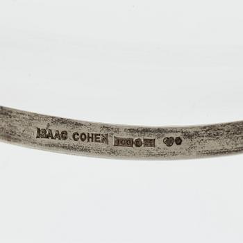 Isaac Cohen, collier, halsring med hänge, silver med bergkristall.