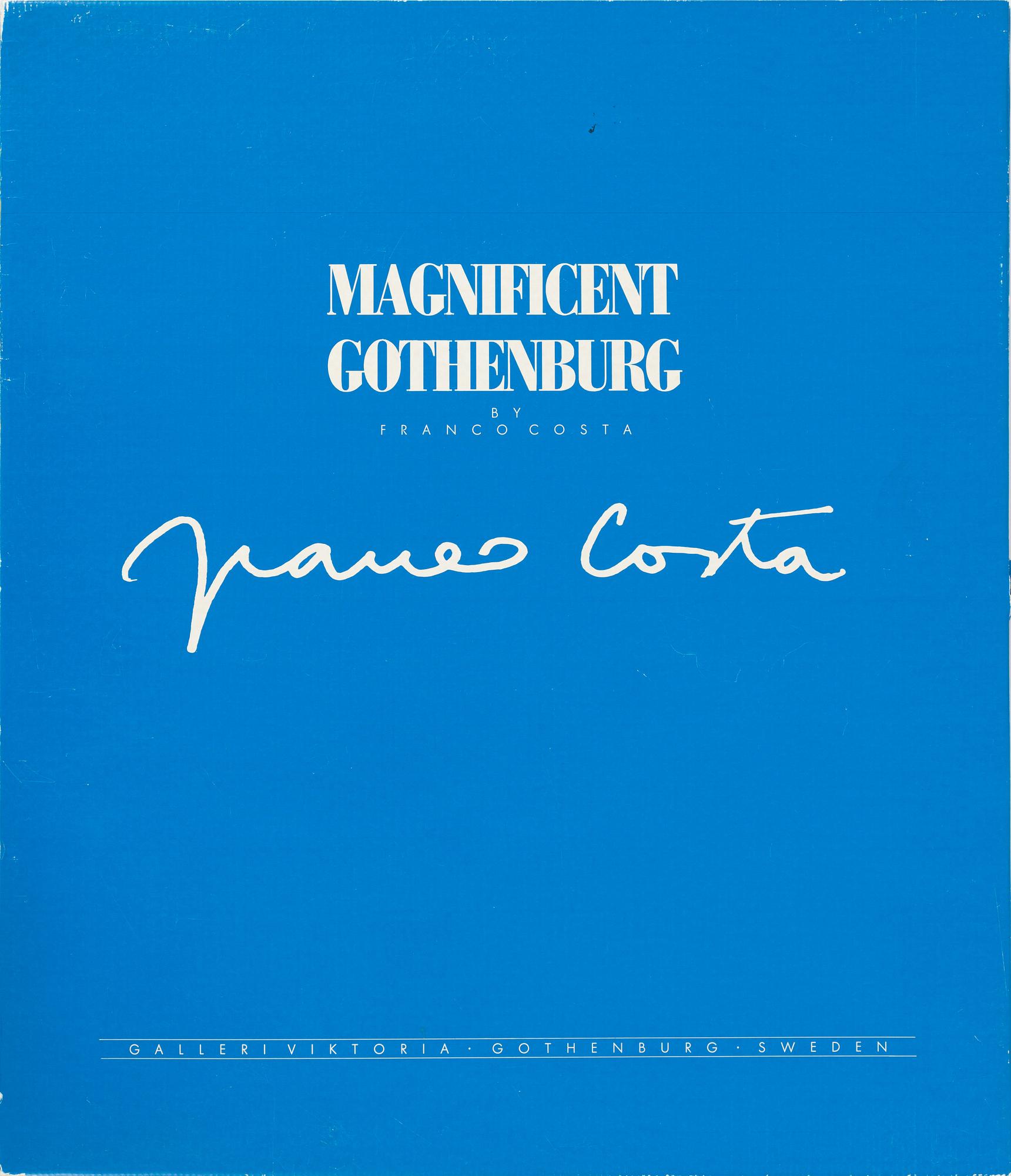 Franco Costa, triptych, "Magnificent Gothenburg", triptych.