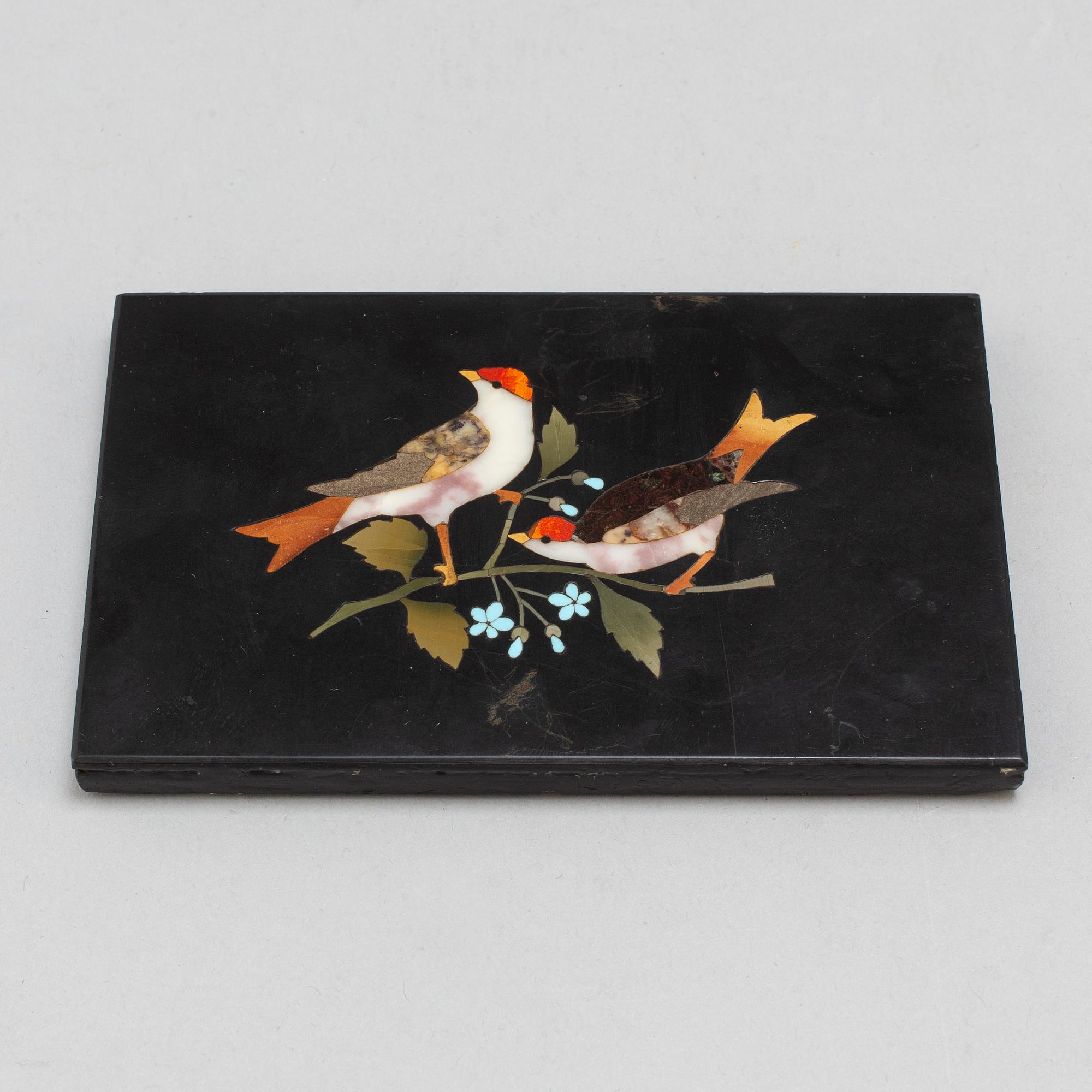 BREVPRESS, pietra dura, Italien, 1800/1900-tal.