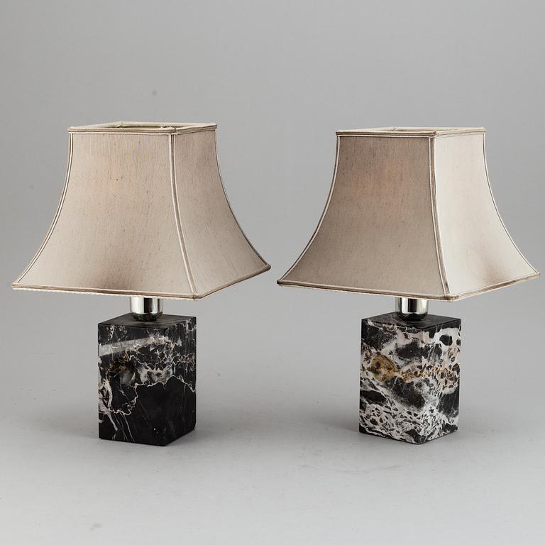 Two table lamps, second half of 20th Century.