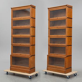 Two Swedish mid 20th century  archive cupboards.