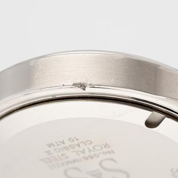 Sjöö Sandström, Royal Steel Classic II, wristwatch, 41 mm.
