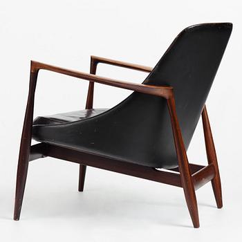 Ib Kofod-Larsen, a palisander "Elisabeth", easy chair, model "U 65", Christensen & Larsen, Copenhagen, Denmark, 1950-60's.