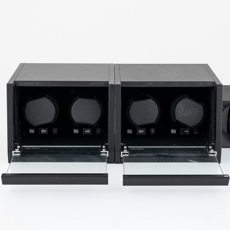 Watch winder, marked Roxy & Kubik, for 5 watches.