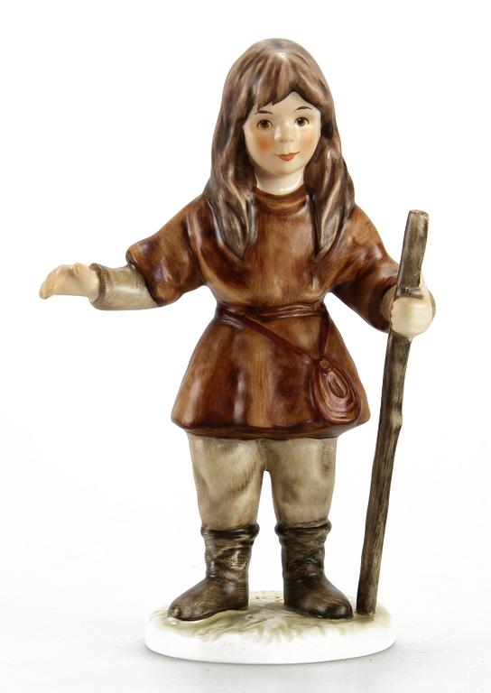 FIGURINER, 8 st, porslin, "Astrid Lindgren", Goebel.