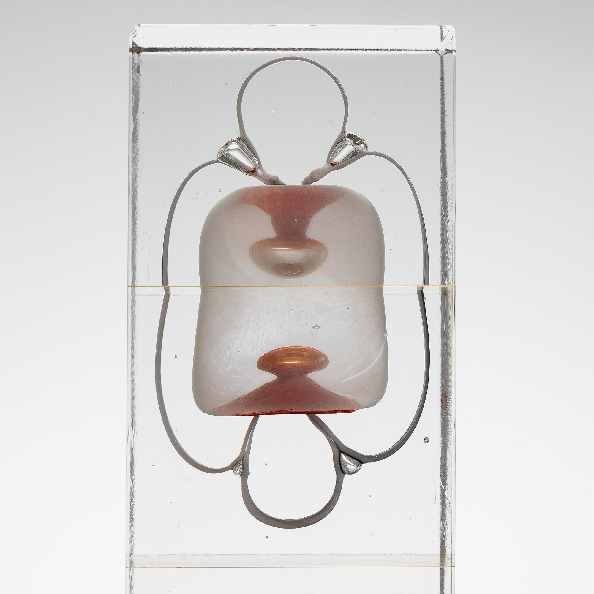 Oiva Toikka, glasskulptur, signerad Oiva Toikka Nuutajärvi Notsjö.