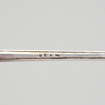 A Swedish early 20th century parcel-gilt soup-ladle, marked CGH, Stockholm 1907.