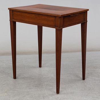 A late gustavian sewing table, ca 1800.