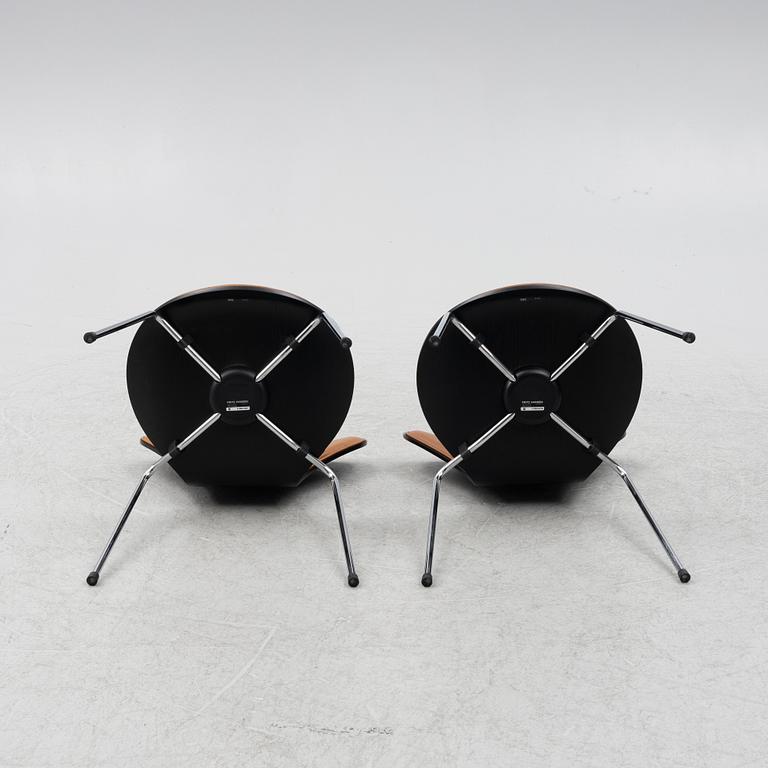 Arne Jacobsen, stolar 6 st "Sjuan" för Fritz Hansen, Danmark, 2020.