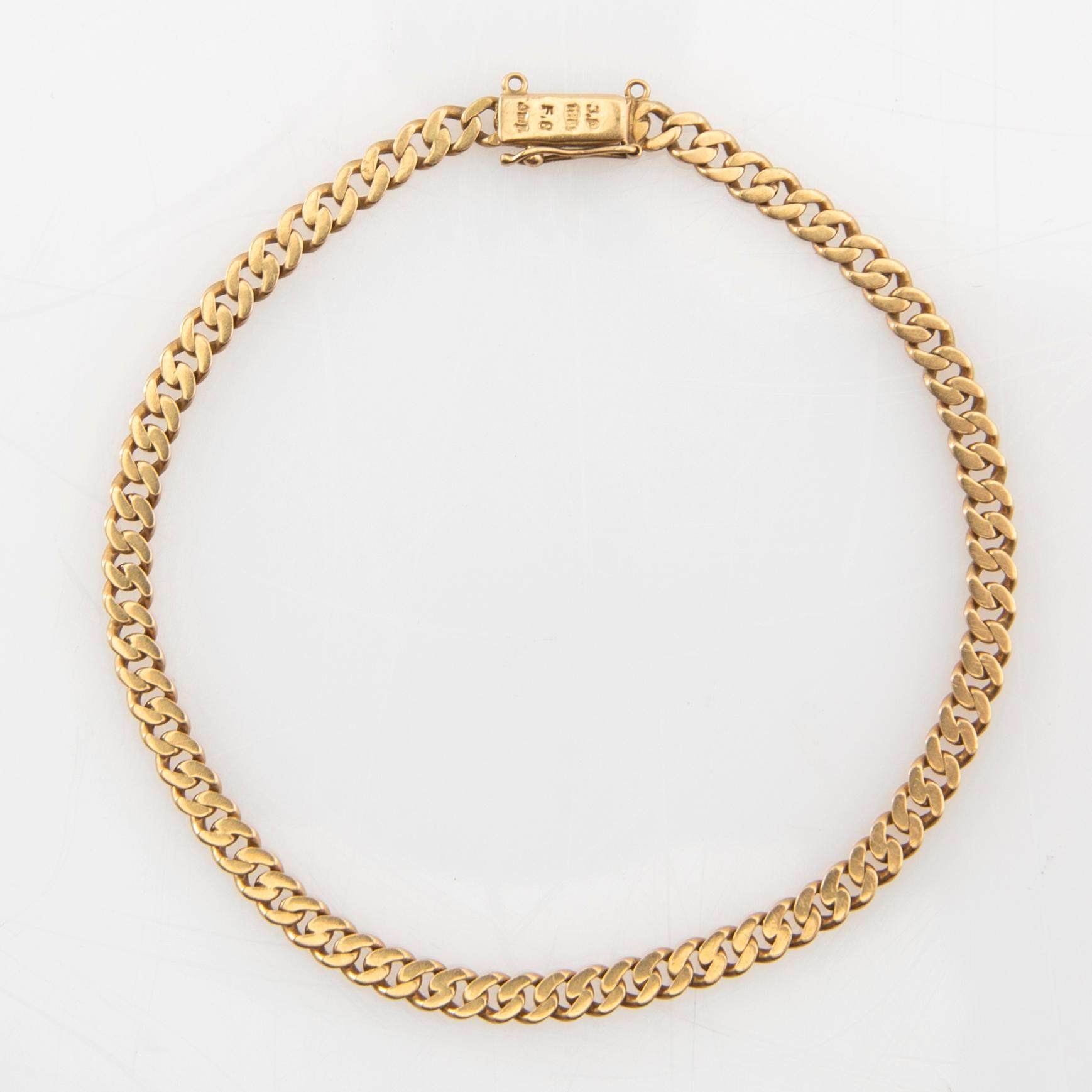 Armband Pansarlänk 18K guld.