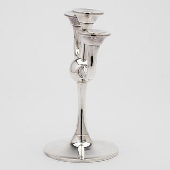 Candelabrum, silver, Karl J Ottesen, Norway, late 20th century.