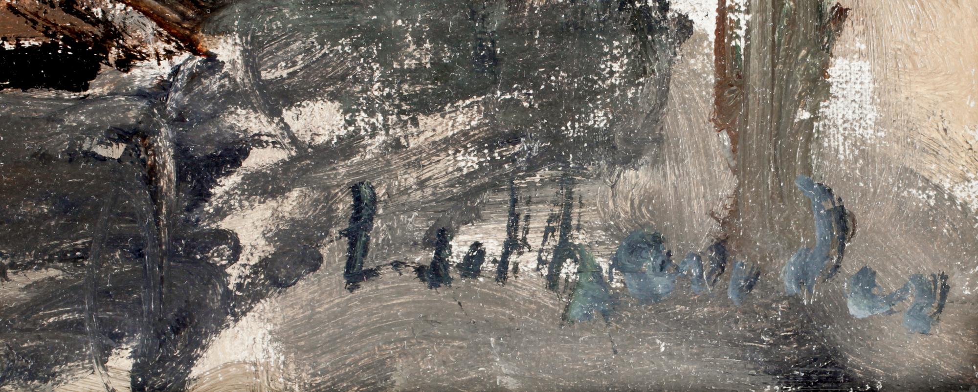 CARL LUTHANDER, olja på duk, sign.