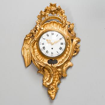 A Swedish Rococo 18th century wall pendulum.